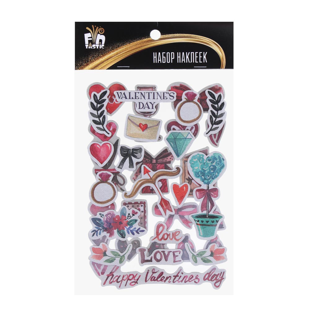 Fntastic Набор наклеек декоративных, 22x12,5 см, бумага, 6 дизайнов, арт.№ 503-014