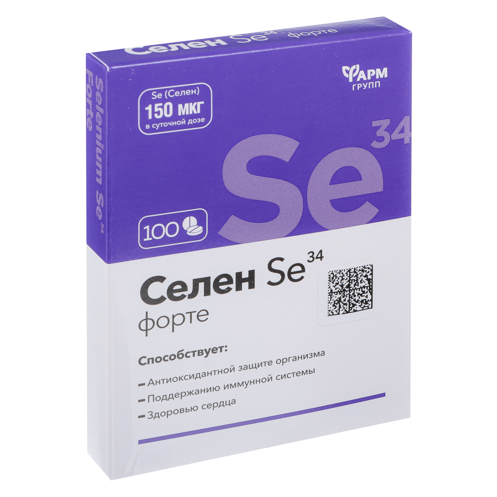 Селен-форте Se34, 0,1 г таб. № 100, арт.№ 015-186