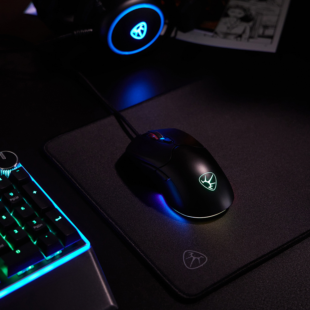 BY Игровая мышь проводная Grenade 12800dpi,6D,A825,RGB,220см, арт.№ 405-054