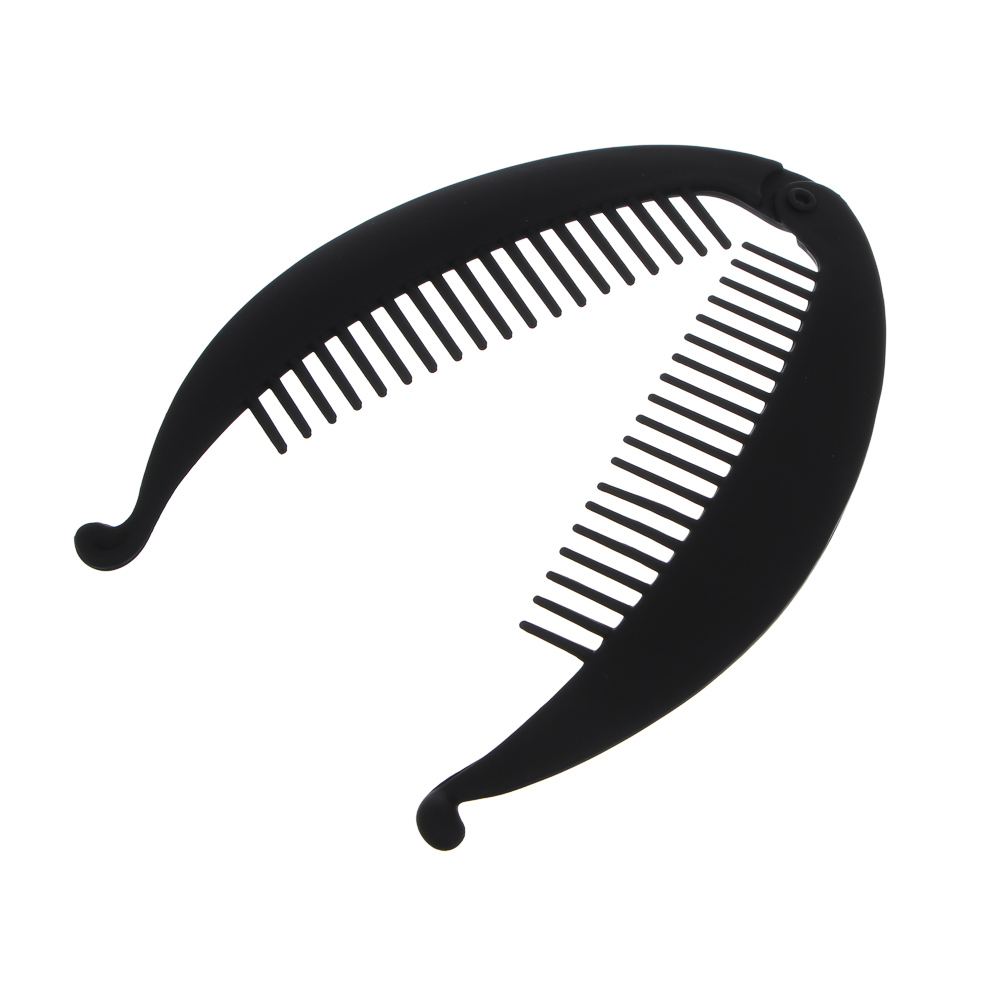 ЮНИLOOK Заколка для волос 13,5х6см, пластик, 2 цвета, ACS25-10, арт.№ 321-393