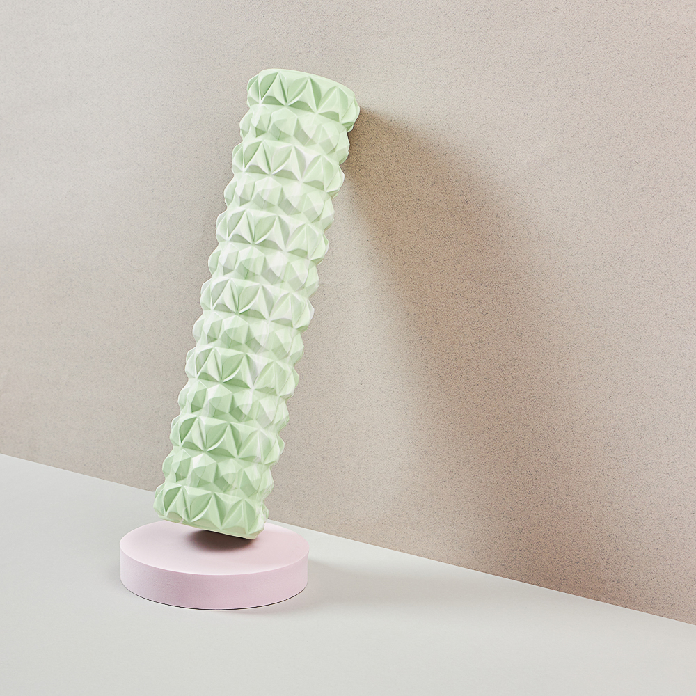 SILAPRO MAX Роллер для миофасциального массажа, зелено-белый, 45х11см, EVA, PVC, арт.№ 192-039