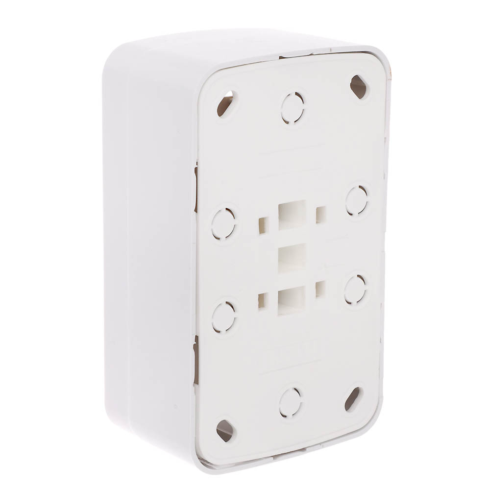 Розетка Intro Polo/Quadro двойная с заземлением 2х2P+E Schuko 16А-250В IP20 ОУ белый, арт.№ 904-145