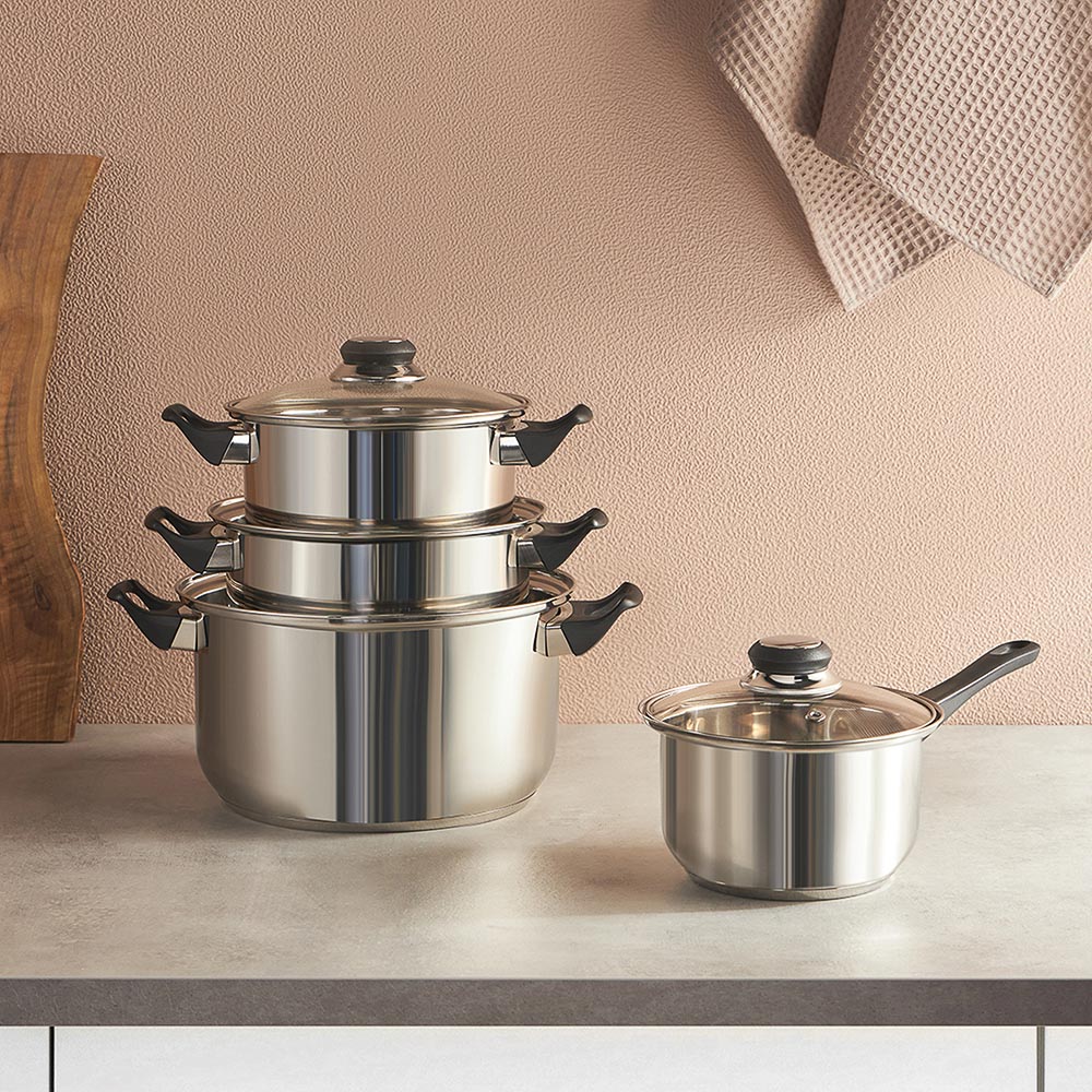 Стрейтон Кастрюля 24х13,5см, 4,9л, со стекл. крышкой, арт.№ 822-120