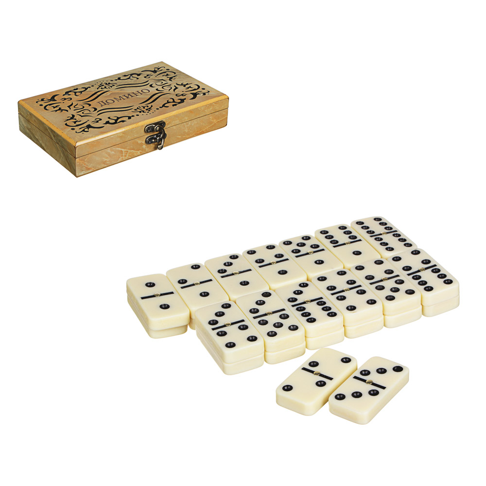 LDGames Домино в подарочной коробке, дерево, 20х13х4см, арт.№ 537-007