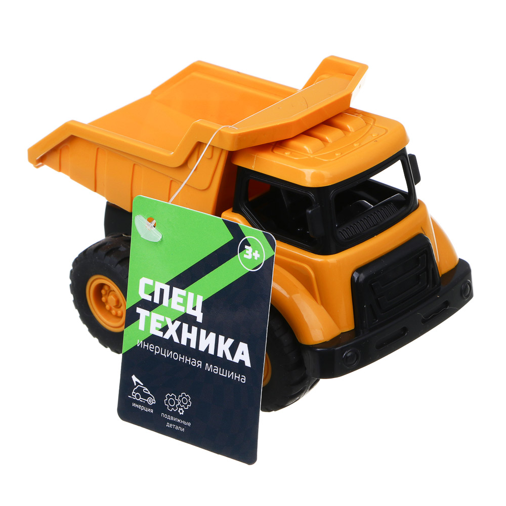 ИГРОЛЕНД Машинка "Спецтехника", инерция, трещотка, подвижные детали, ABS, 10х7,5х6,5 см, 4 дизайна, арт.№ 292-432