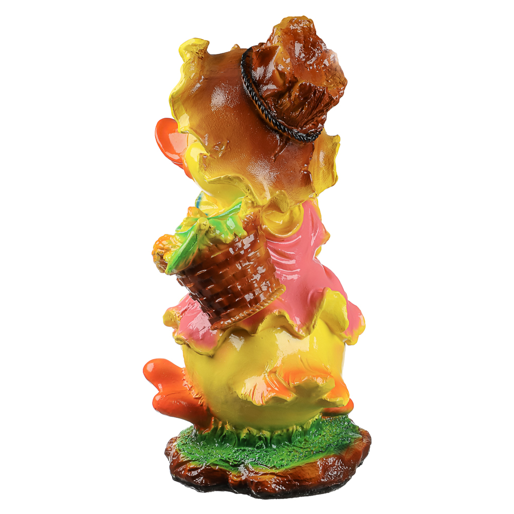 Фигура садовая "Утка с корзинкой" 48х28см, гипс, арт.№ 162-311