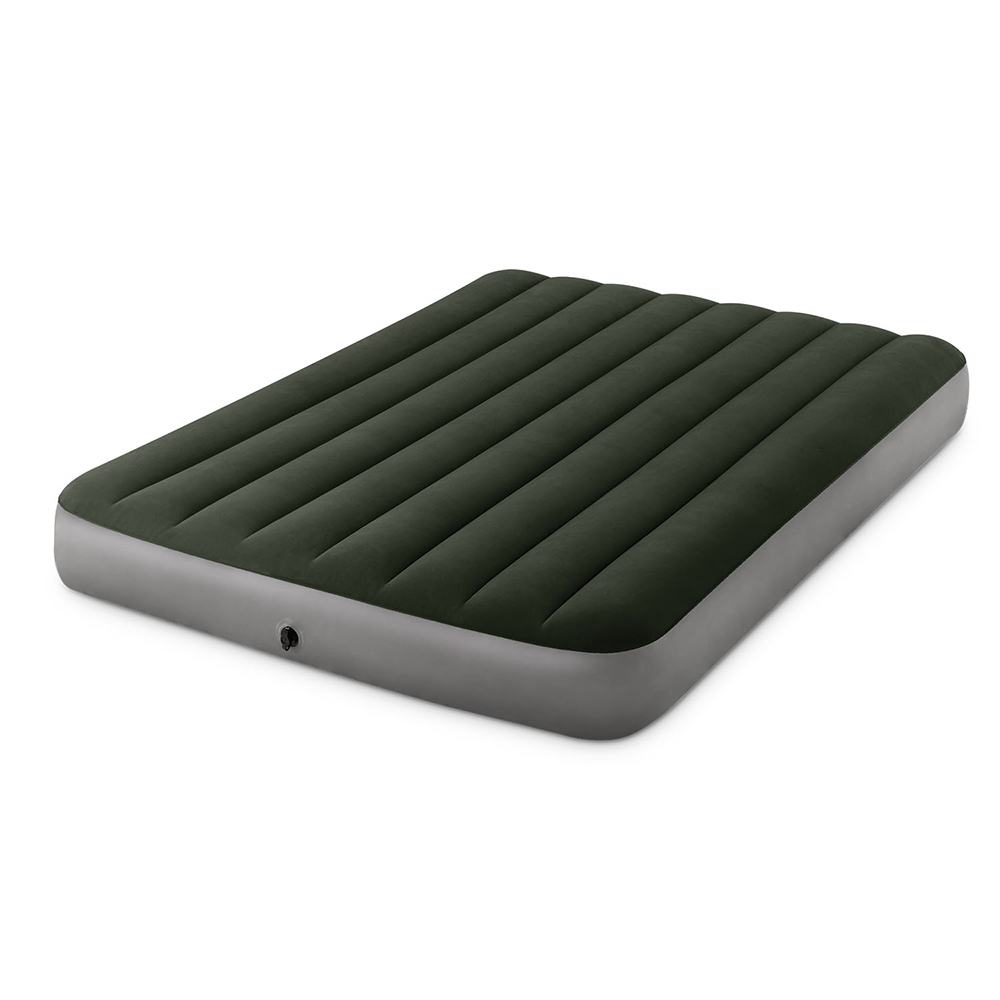 INTEX Матрас надувной DOWNY BED FULL, (fiber-tech), насос на батарейках, 137x191x25см, ПВХ, 64778, арт.№ 108-057