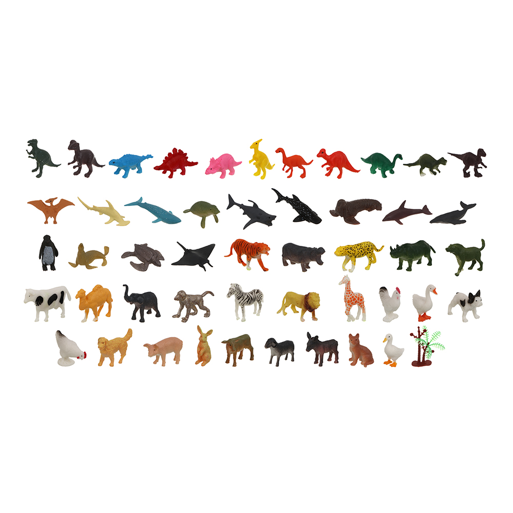 Игрушки в шаре "Мир дикой природы", PP, PVC, арт.№ 274-282