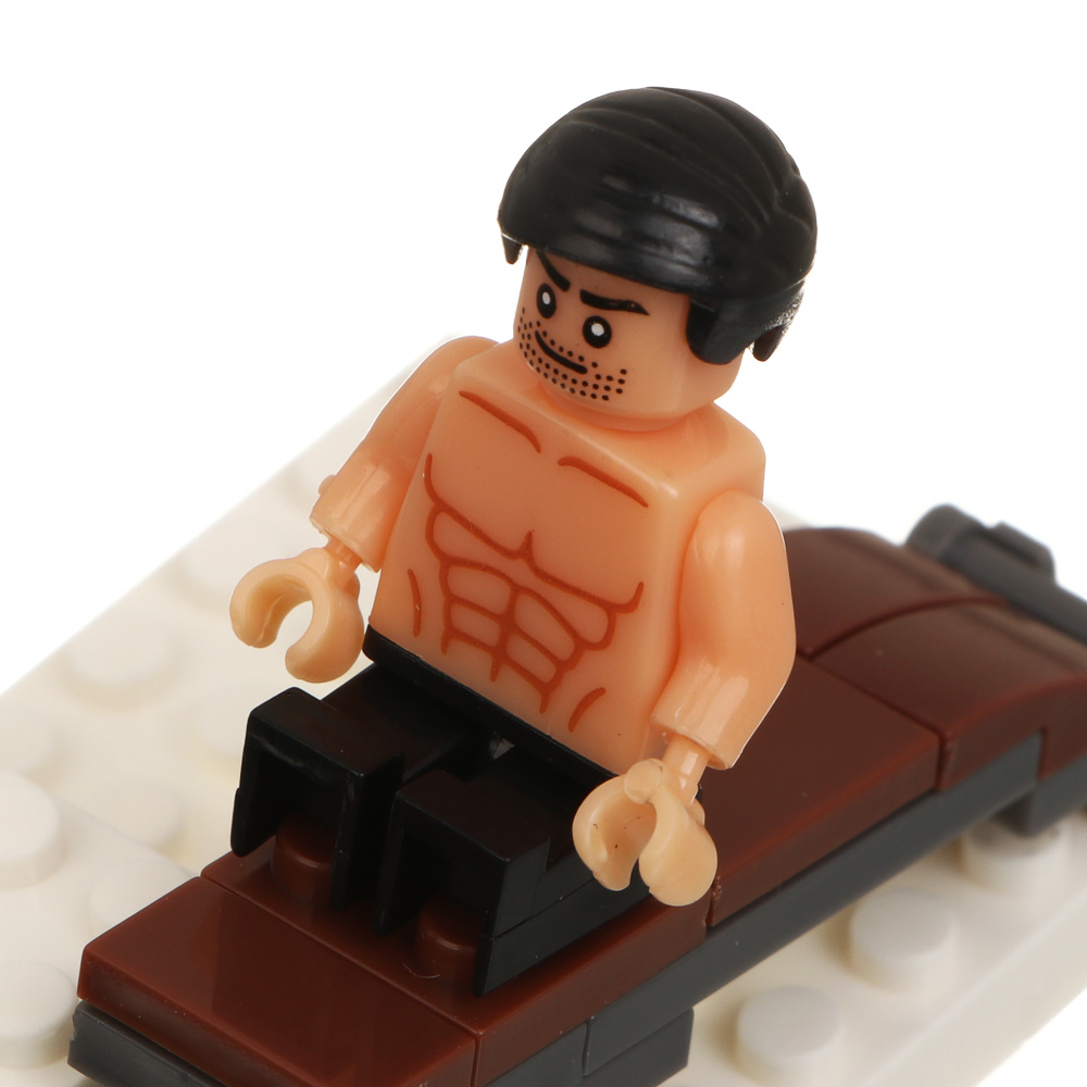 ИГРОЛЕНД Конструктор "Тренажерный зал" 6 в 1, в банке, 6,5х9 см, ABS, 6 видов, арт.№ 265-682