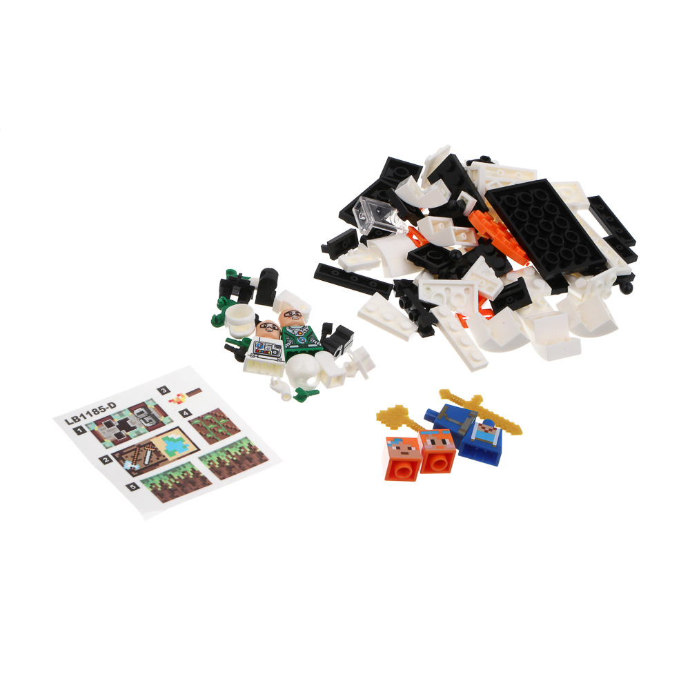 ИГРОЛЕНД Конструктор "Квадратный мир", 17х4х12 см, ABS, 8 видов, арт.№ 265-683