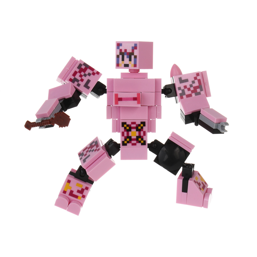 ИГРОЛЕНД Конструктор "Квадратный мир" 1, 12х4х10 см, ABS, 8 видов, арт.1, арт.№ 265-684