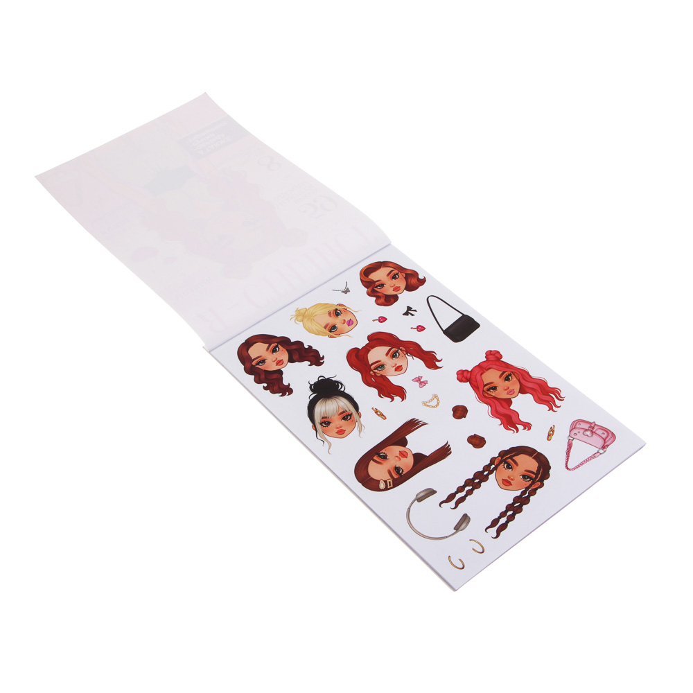 Набор для творчества с наклейками "Я стилист", ХОББИХИТ, бумага, ПВХ, 15х22,5х0,2см, 4-6 дизайнов, арт.№ 284-330