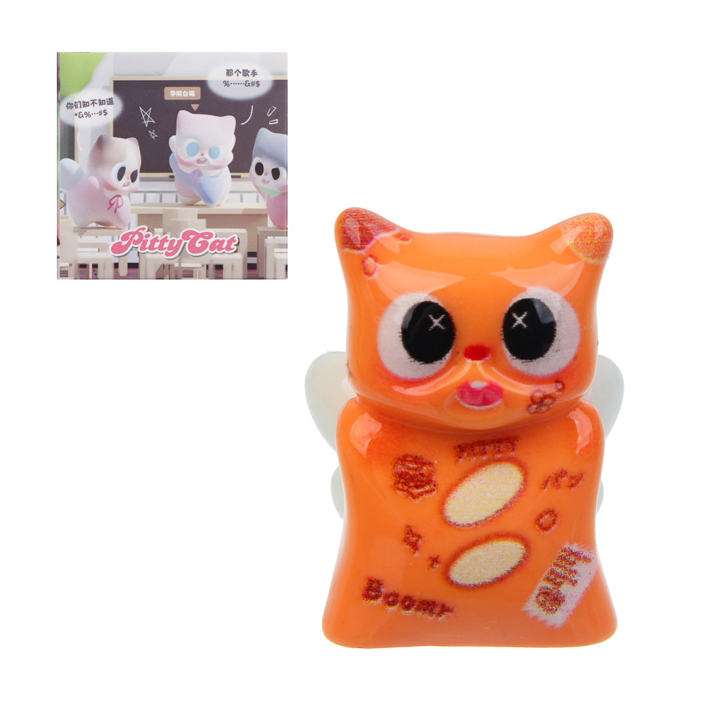 Игрушка фигурка "Модный кот", 5х5х3,5см, полистоун, микс, арт.№ 295-298
