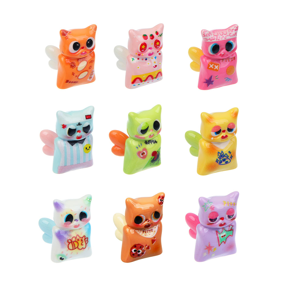 Игрушка фигурка "Модный кот", 5х5х3,5см, полистоун, микс, арт.№ 295-298