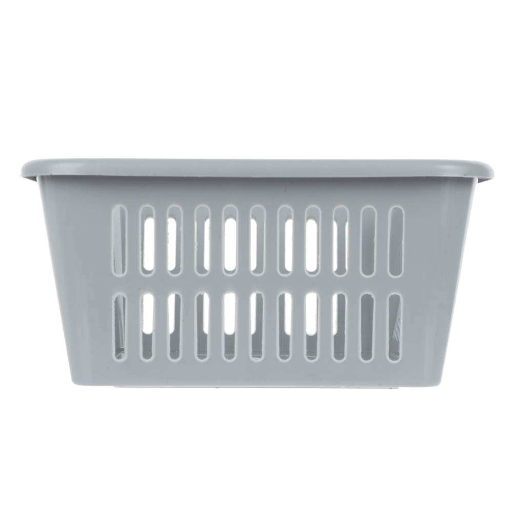 Корзинка универсальная 2л, 250х150х72мм, белый, серый, пластик, арт.№ 414-112