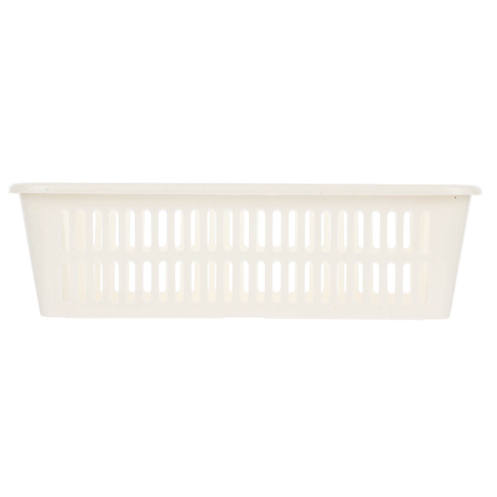 Корзинка универсальная 2л, 250х150х72мм, белый, серый, пластик, арт.№ 414-112