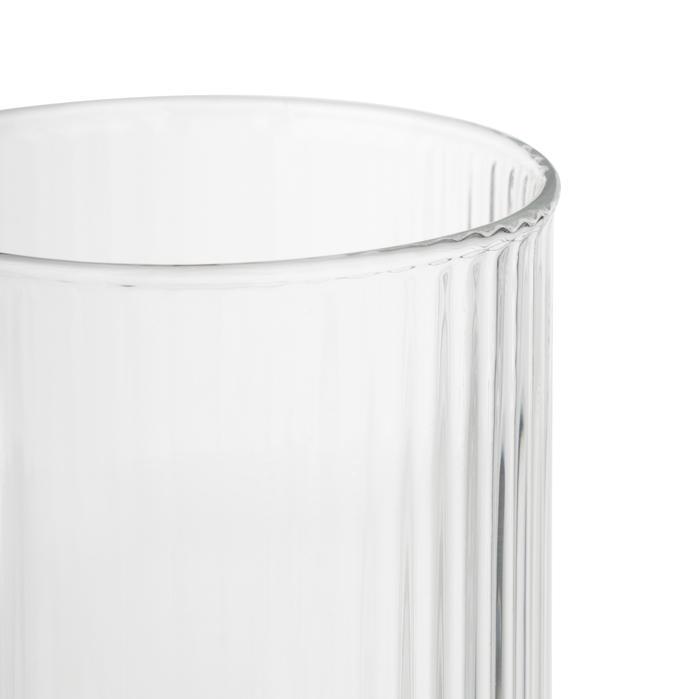 MILLIMI Набор стаканов Астра 400 мл, 4 шт, стекло, рифленый, арт.№ 878-617