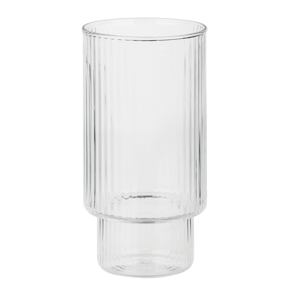 MILLIMI Набор стаканов Астра 400 мл, 2 шт, стекло, рифленый, арт.№ 878-618