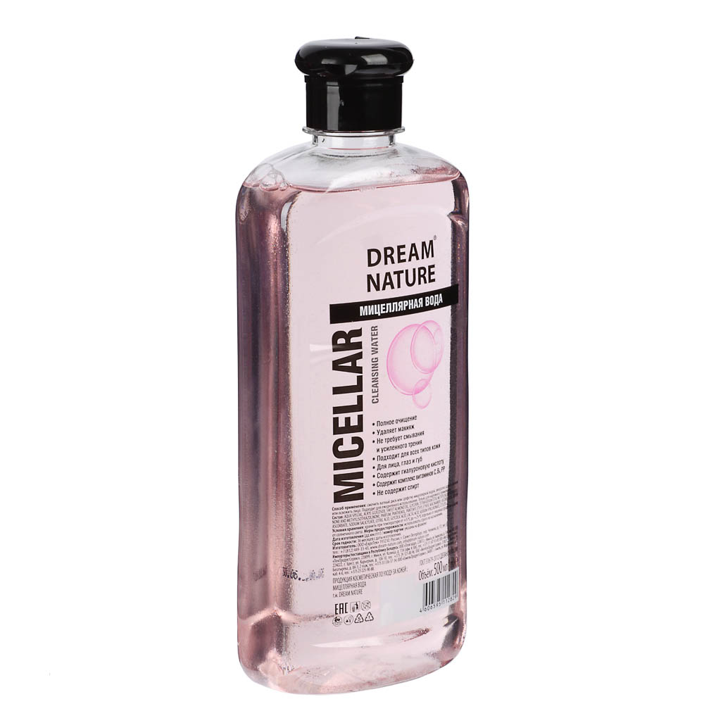 Мицеллярная вода Dream Nature для всех типов кожи, 500мл, арт.№ 940-002
