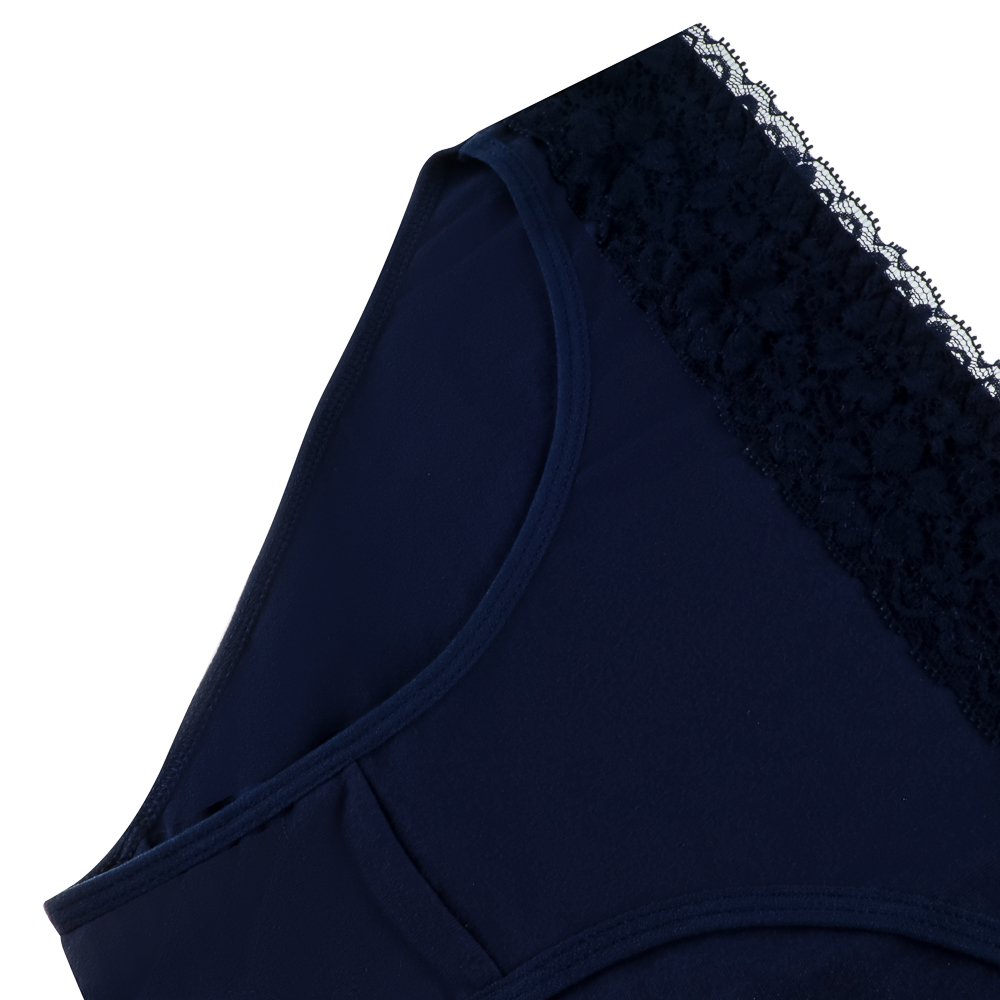 GALANTE Трусы-слипы женские с декором, р.48, 95%хлопок, 5%спандекс, синий, НБ25-12, арт.№ 331-356