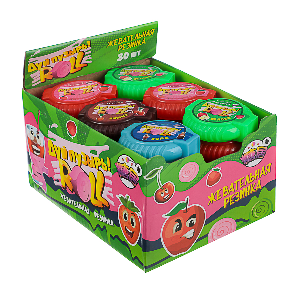 Жевательная резинка "Дуй пузырь! ROLL", 10г, арт.№ 347-341