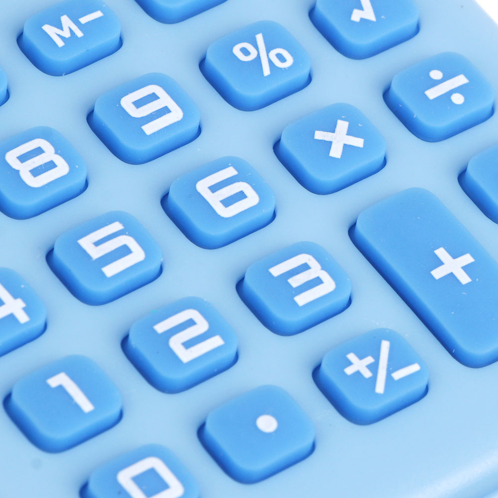 Калькулятор 8-разрядный карманный 10х6,2х0,9 см ClipStudio, пластик, ПВХ коробка, 4 цвета, арт.№ 580-205