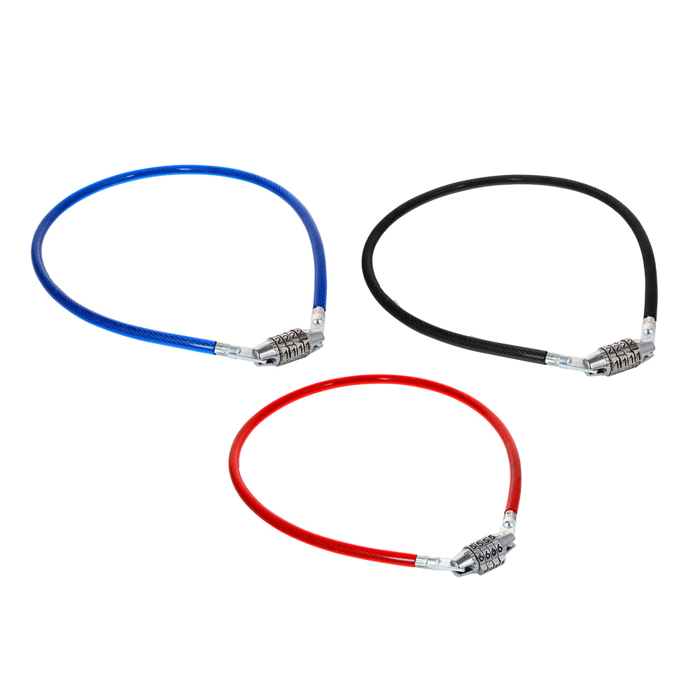 VETTA Замок велосипедный противоугонный, кодовый, тросовый, 8х650мм, металл, ПВХ, арт.№ 468-108