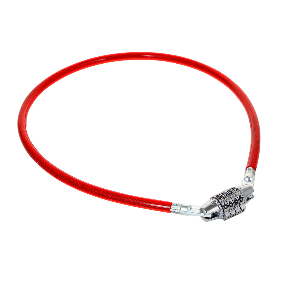 VETTA Замок велосипедный противоугонный, кодовый, тросовый, 8х650мм, металл, ПВХ, арт.№ 468-108