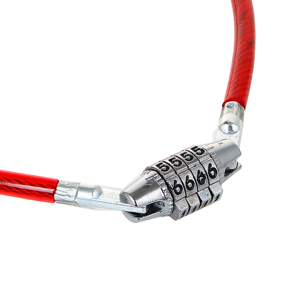 VETTA Замок велосипедный противоугонный, кодовый, тросовый, 8х650мм, металл, ПВХ, арт.№ 468-108