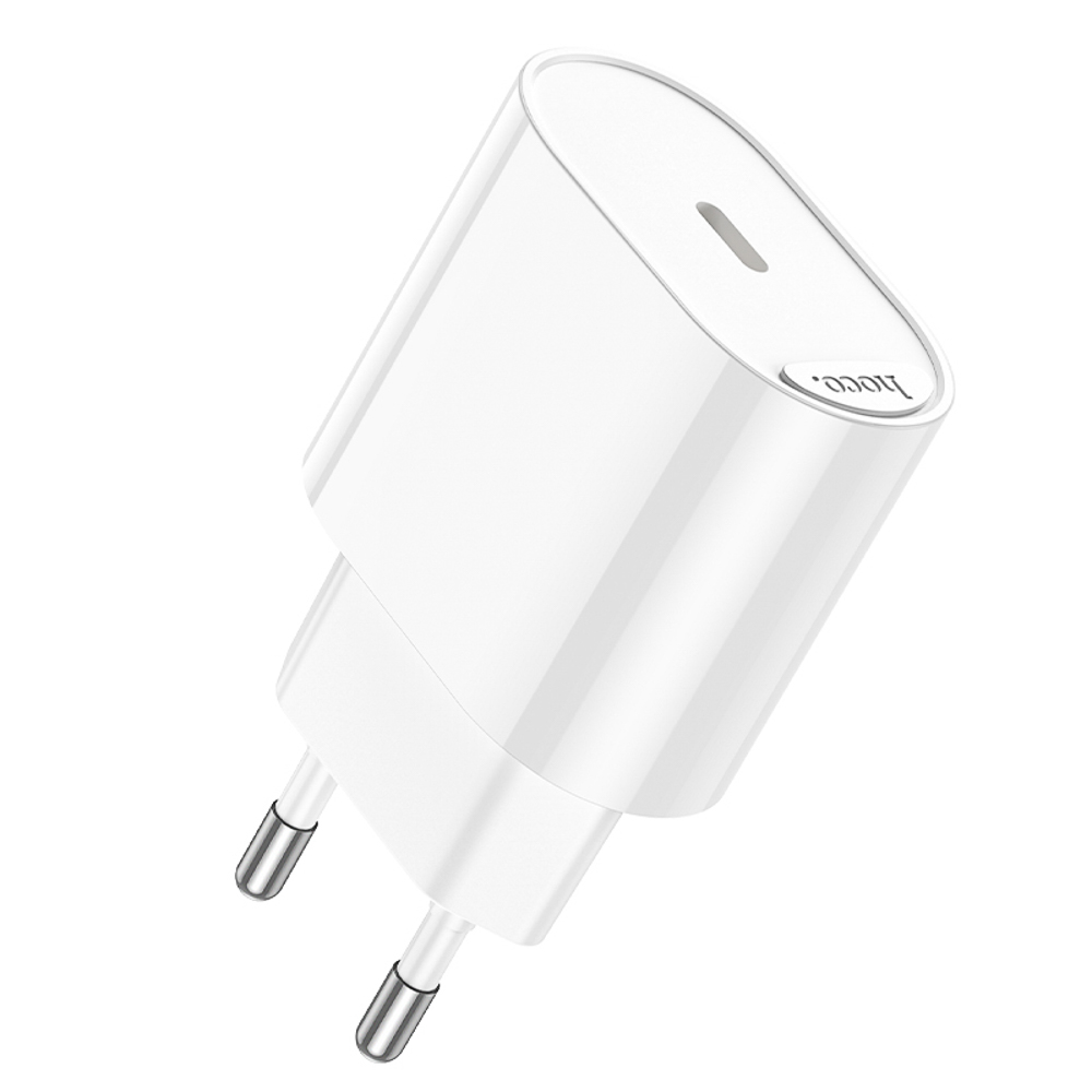 Сетевое зарядное устройство hoco. модель C109A, USB-С PD 20W, цвет: белый, арт.№ 916-278
