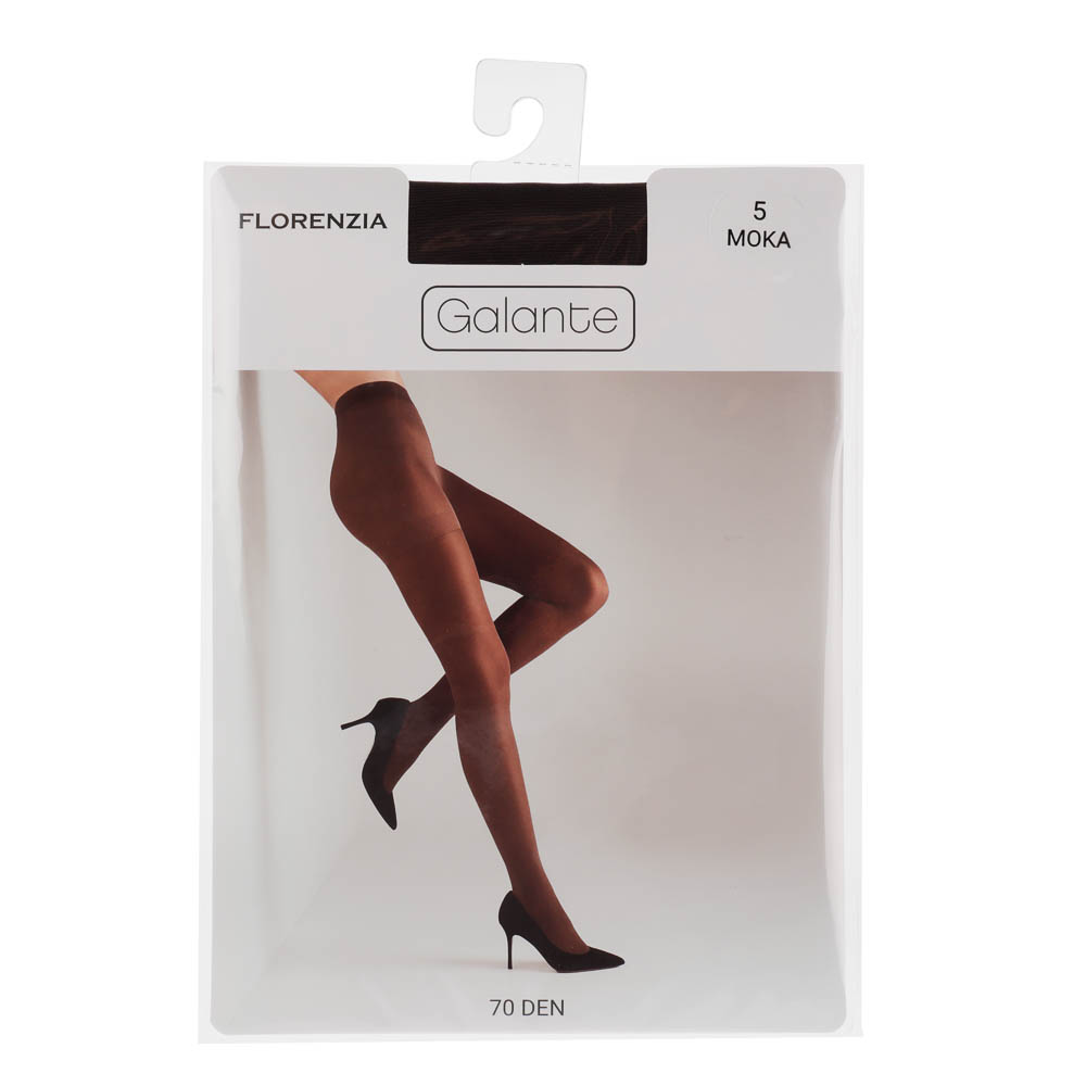 GALANTE Florenzia Колготки 70 DEN с шортиками, 84% полиамид, 16%эластан, размер 5, цвет кофейный, арт.№ 048-109