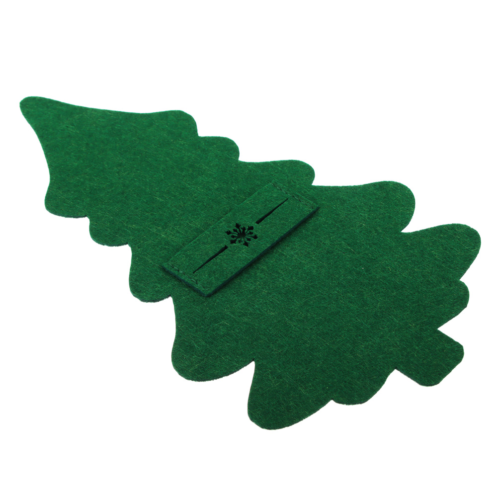 PROVANCE Асти Подставка фетровая под столовые приборы, 2шт в комплекте, 100% полиэстер, зеленый, арт.№ 492-122