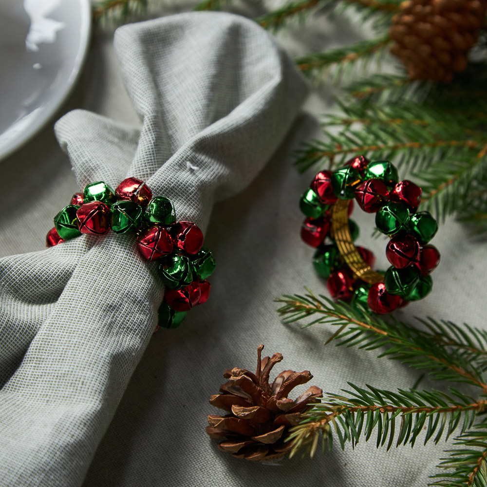 PROVANCE Асти Кольцо для салфеток 2шт, 100% металл, красно-зеленый, арт.№ 492-129