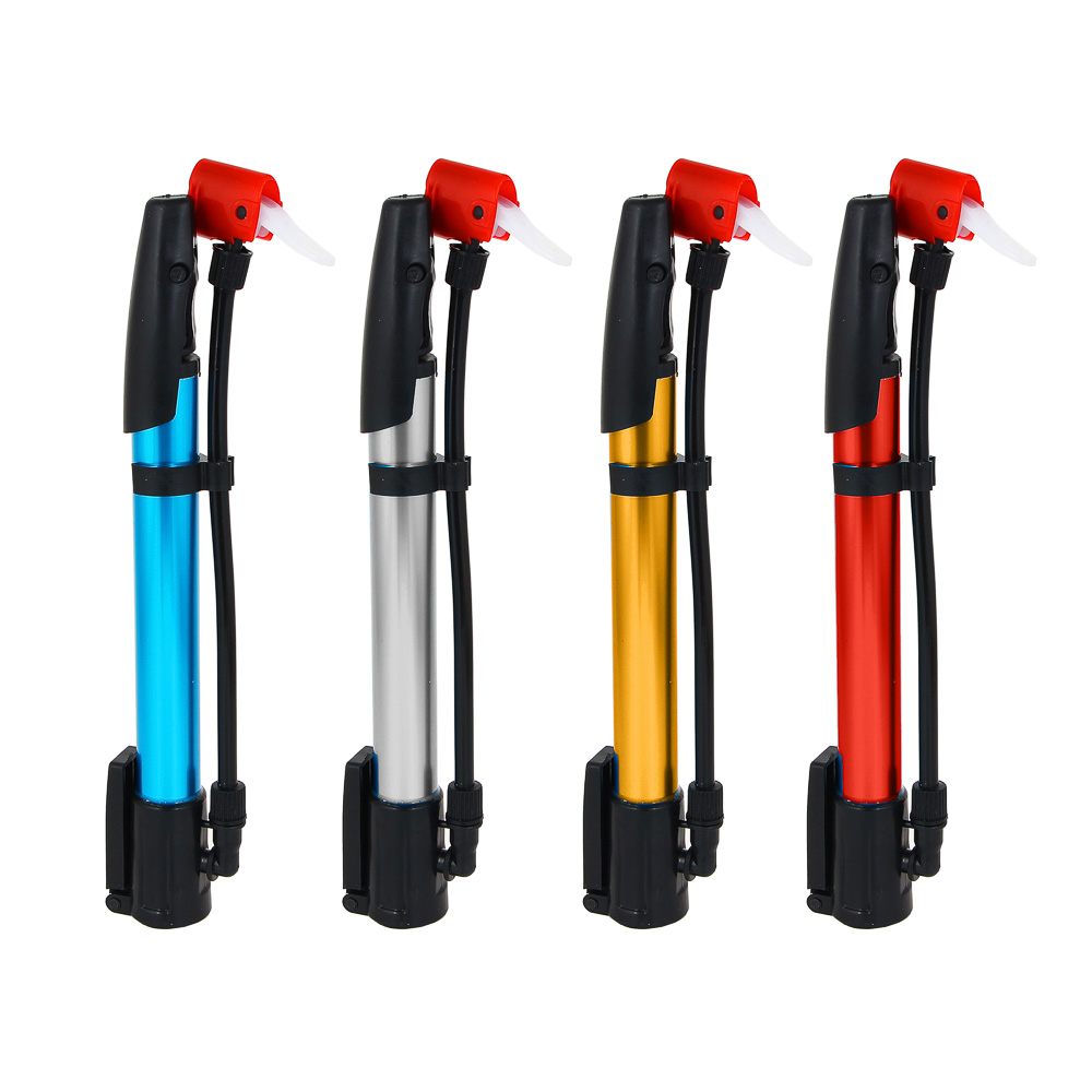 Насос велосипедный, тм BY SPORT, (шредер, преста), 32.5х2.7см, пластик, металл, 3 цвета, арт.№ 195-030