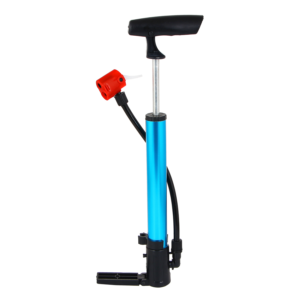 Насос велосипедный, тм BY SPORT, (шредер, преста), 32.5х2.7см, пластик, металл, 3 цвета, арт.№ 195-030