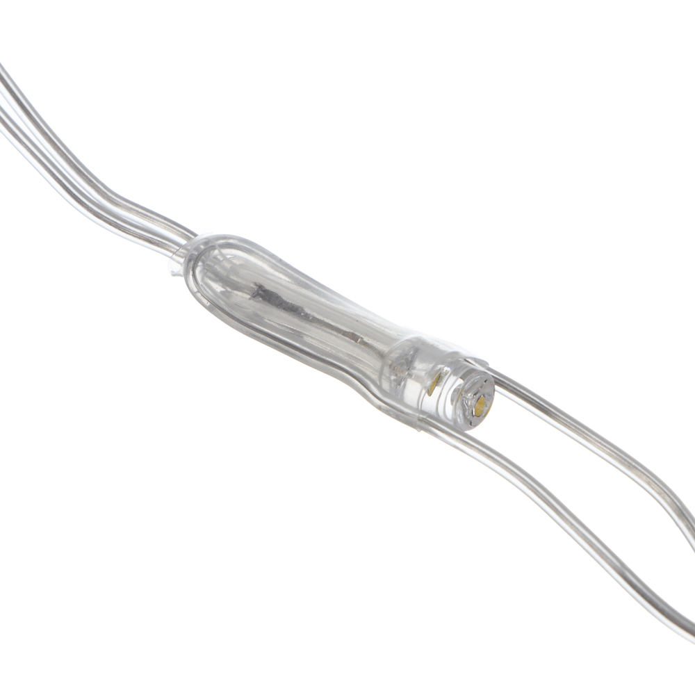 Гирлянда сетка 2x2 м СНОУ БУМ, 224 LED ламп, постоянное свечение шампань, ПВХ прозрачный, 220В, арт.№ 362-104