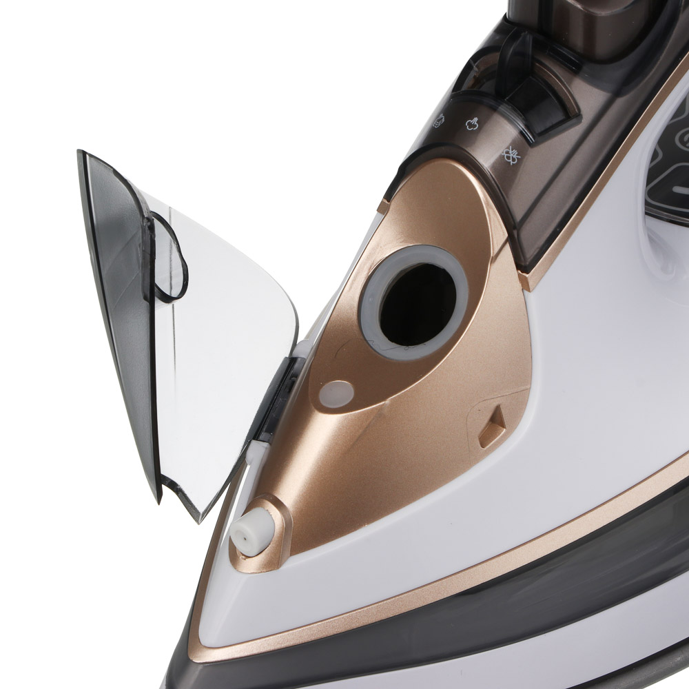 LEBEN Утюг с отпаривателем 3000 Вт, керамика, цифр. дисплей (антинакипь, антикапля, автоотключение), арт.№ 249-065