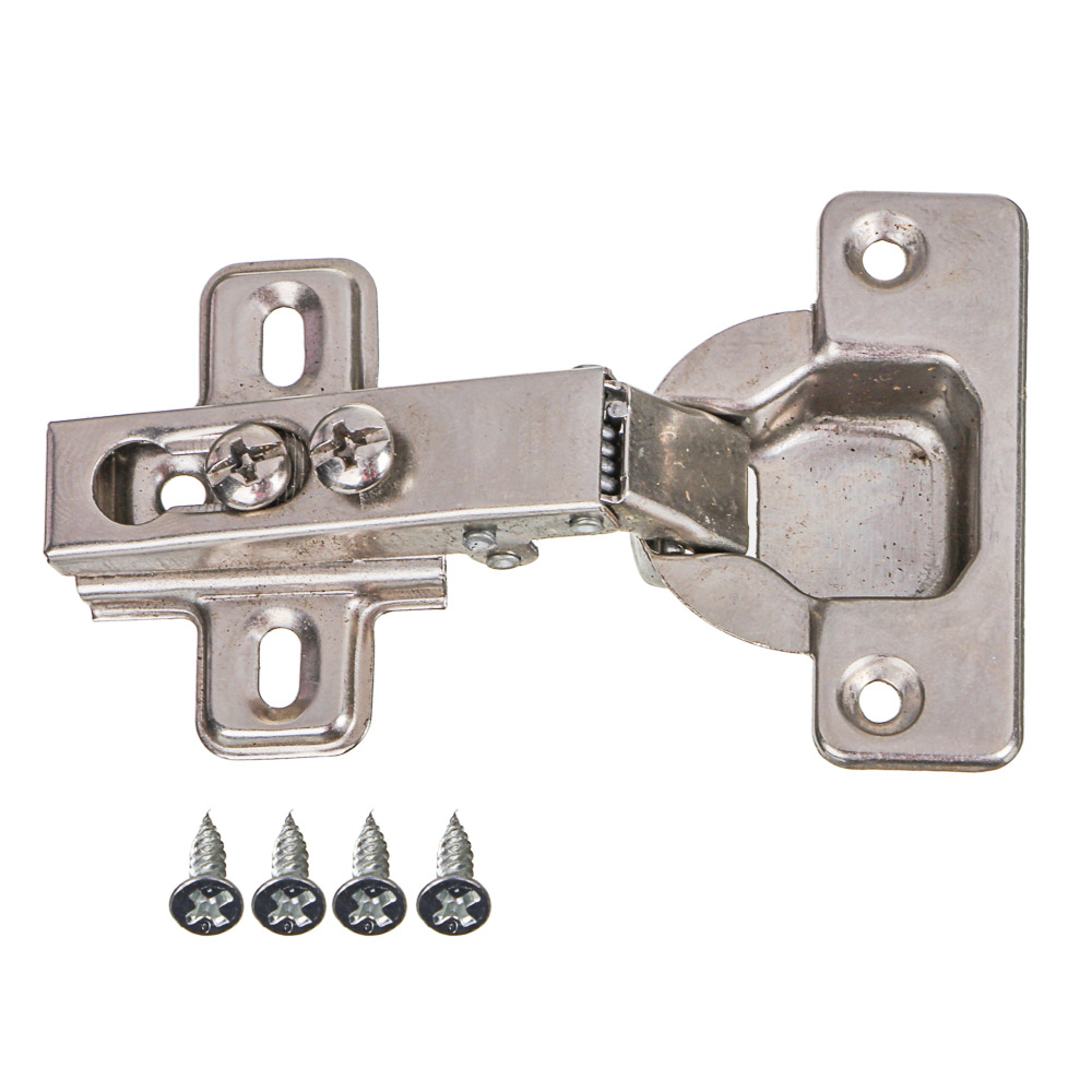 ЕРМАК Петля мебельная "Лягушка", 48гр, сталь, хром, металл, арт.№ 639-073