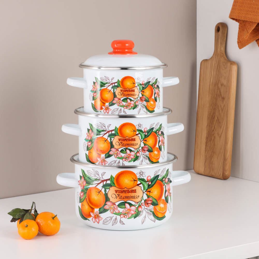 Гарден Кастрюля эмалированная 3л, арт.№ 894-550