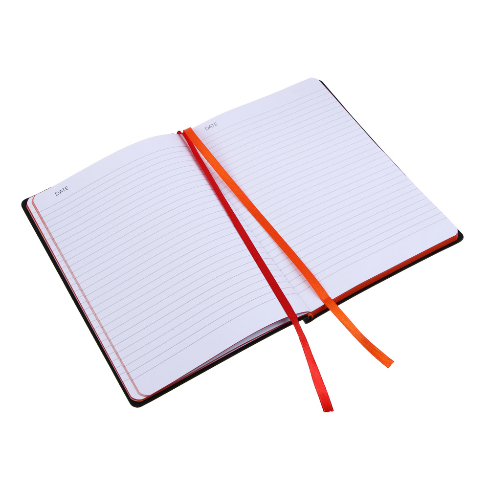 BY РСГ Бизнес - блокнот "ЕРМАК" А5, 192 стр., гибкая обл., иск.кожа, цв.срез, резинка, 2 закладки, арт.№ 801-047