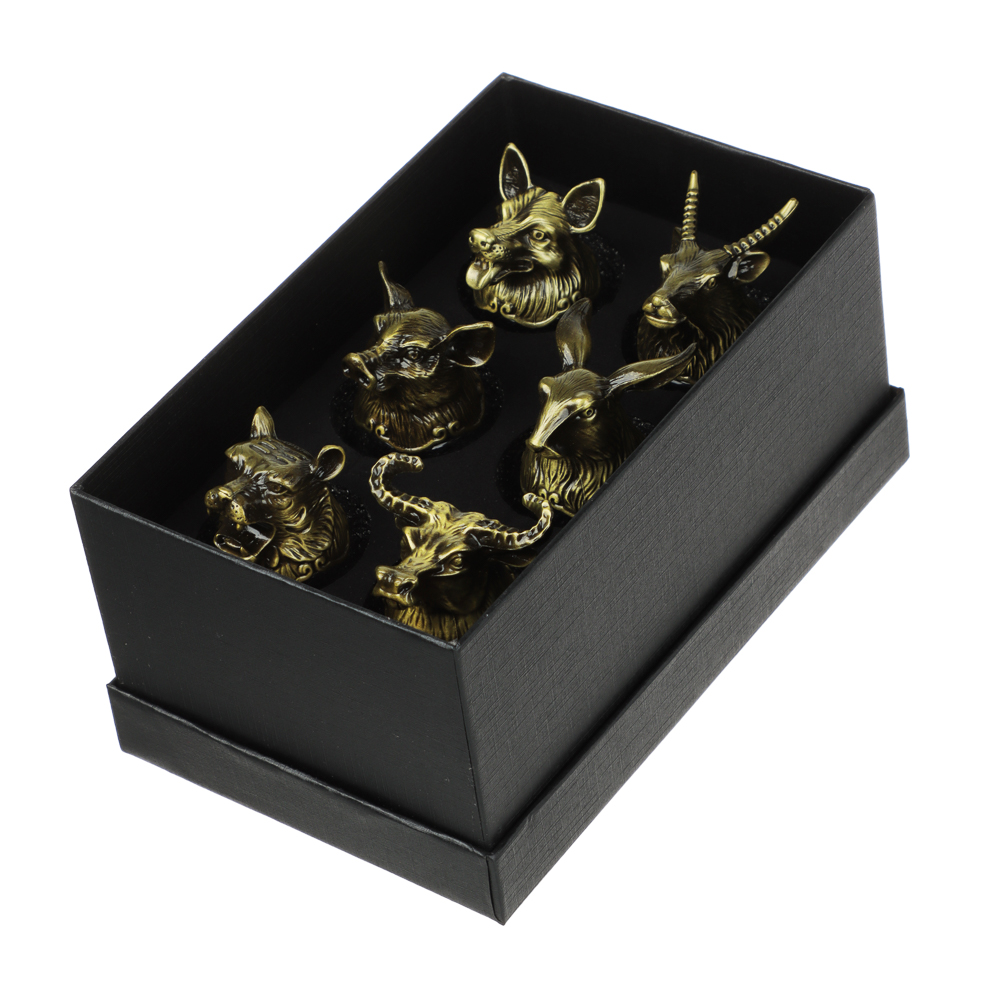 Набор стопок перевертышей тм MILLIMI, 30мл, бронза, стекло, 6шт, арт.№ 878-715