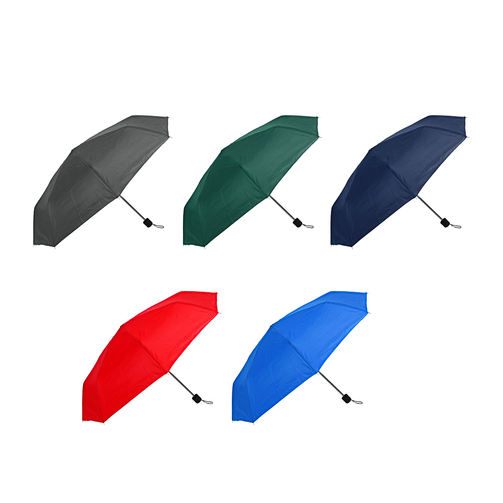 Зонт универсальный механика, диаметр 84 см, 8 спиц, металл, полиэстер, 6 цветов, арт.№ 302-408