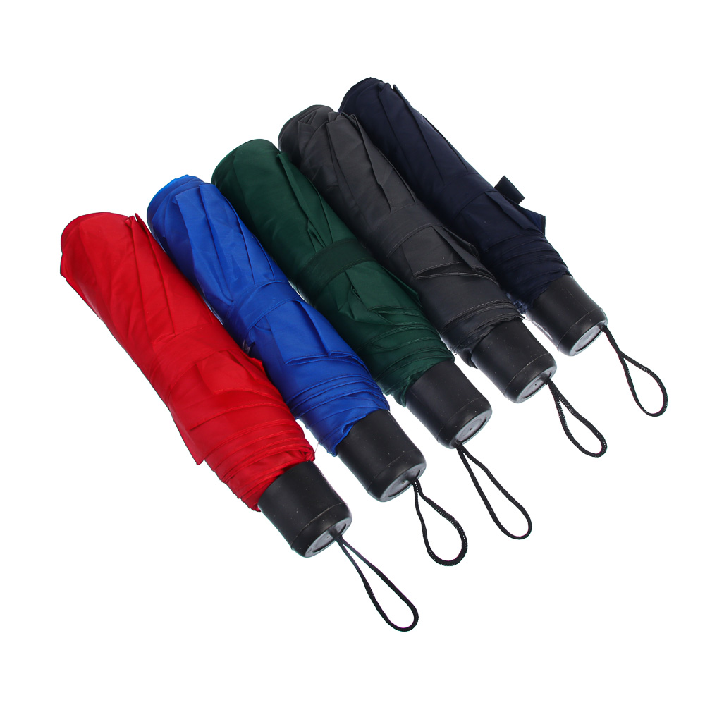 Зонт универсальный механика, диаметр 84 см, 8 спиц, металл, полиэстер, 6 цветов, арт.№ 302-408