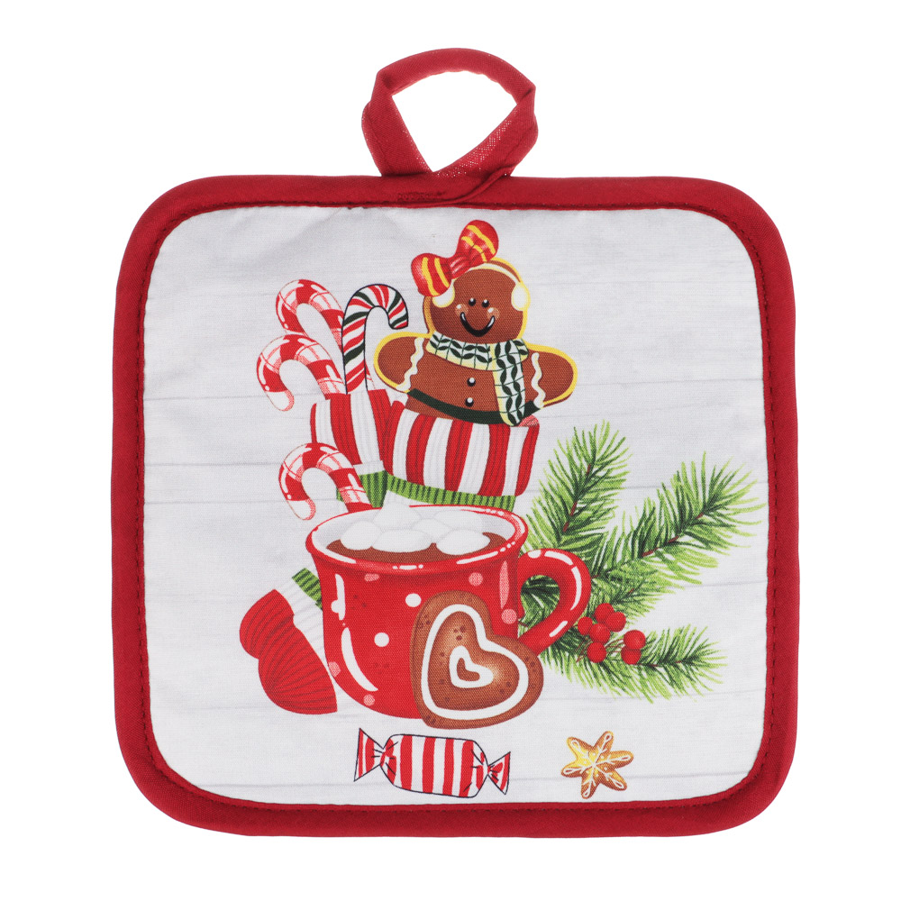 PROVANCE Имбирный пряник Прихватка, 100% полиэстер, 17х17см, арт.№ 492-183