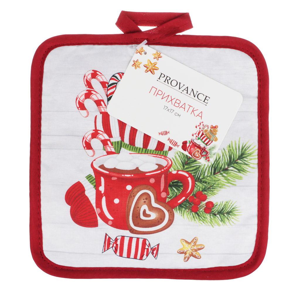 PROVANCE Имбирный пряник Прихватка, 100% полиэстер, 17х17см, арт.№ 492-183