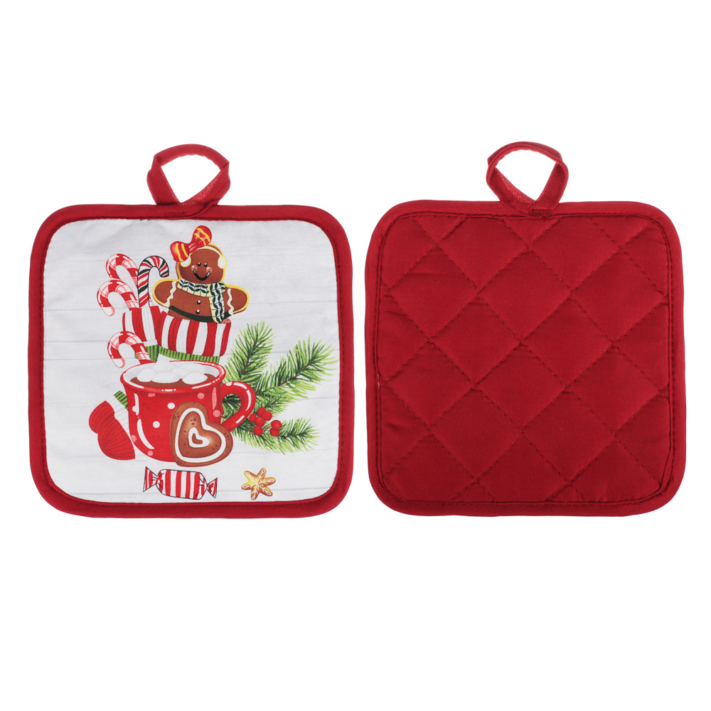 PROVANCE Имбирный пряник Прихватка, 100% полиэстер, 17х17см, арт.№ 492-183