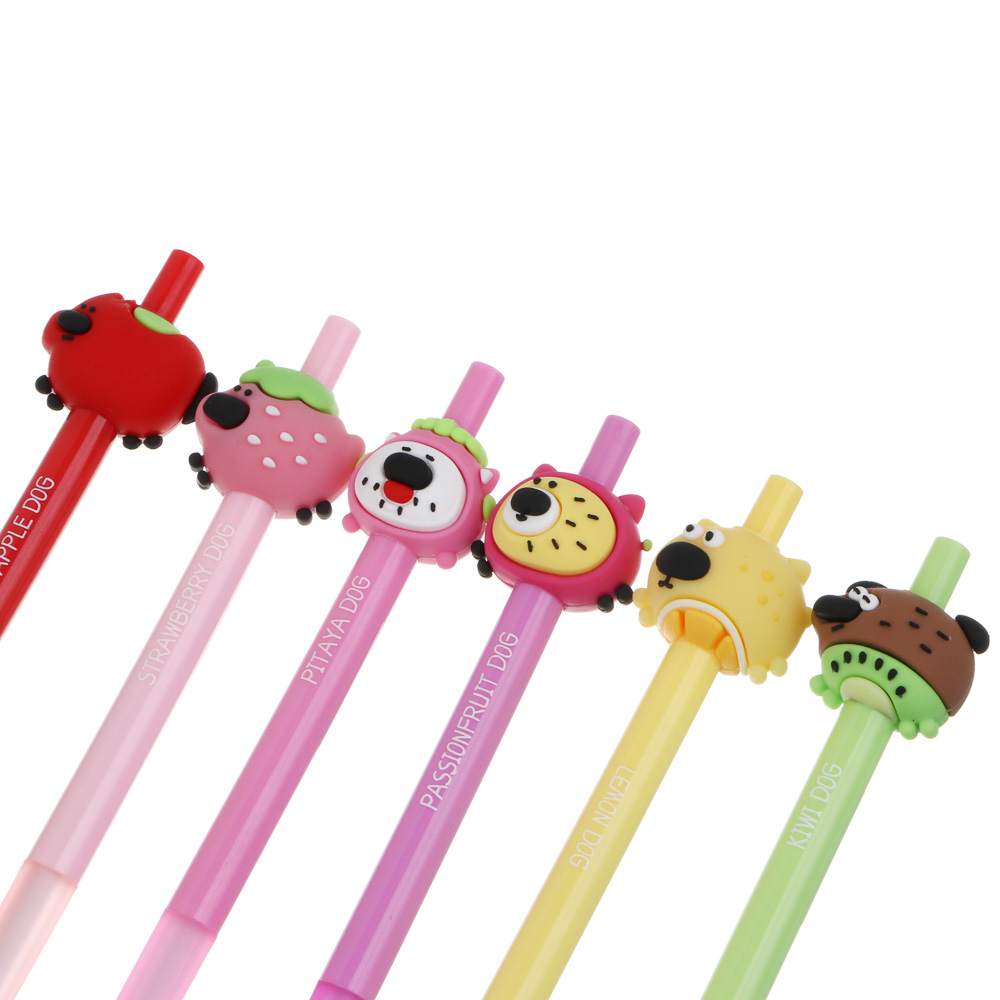 Ручка автоматическая шариковая синяя "Фрутти Дог", 6 видов, арт.№ 591-317