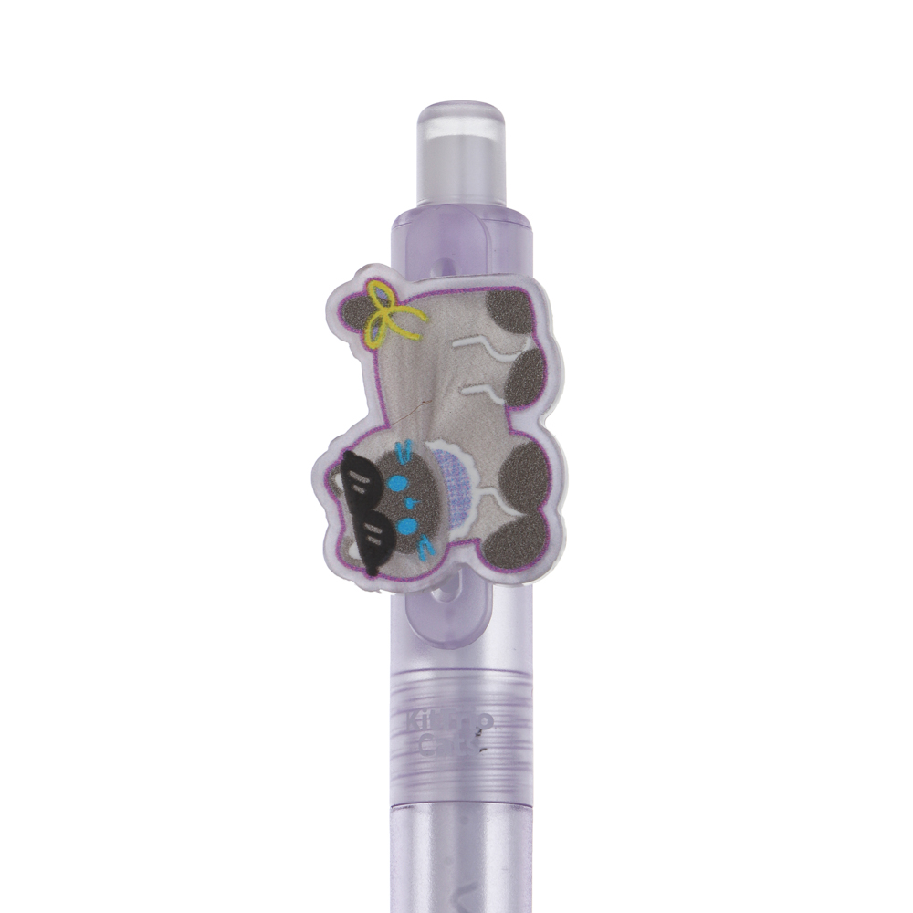 Ручка автоматическая гелевая синяя "Киттенс", 3 вида, арт.№ 591-318