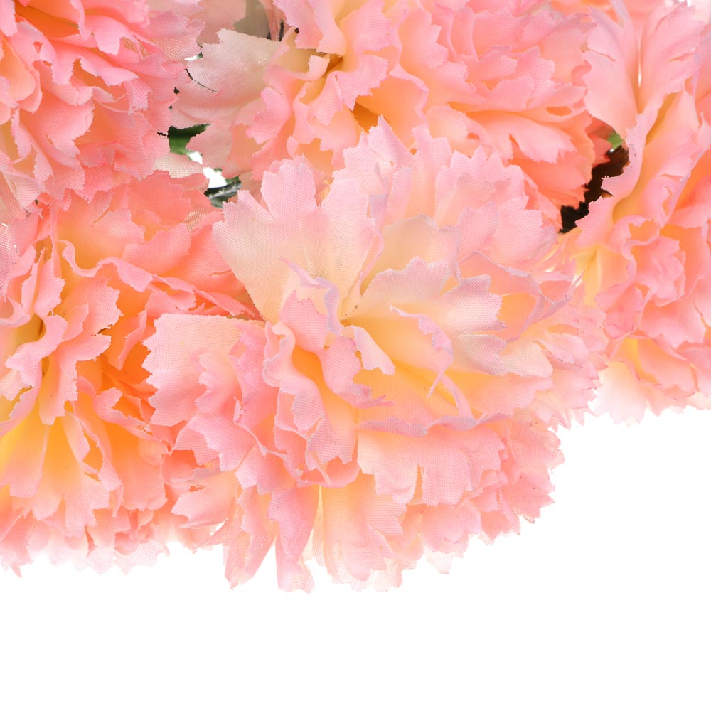 LADECOR Букет искусственных цветов гвоздики, 40 см, ткань, пластик, железная проволока, 6 цветов, арт.№ 535-205