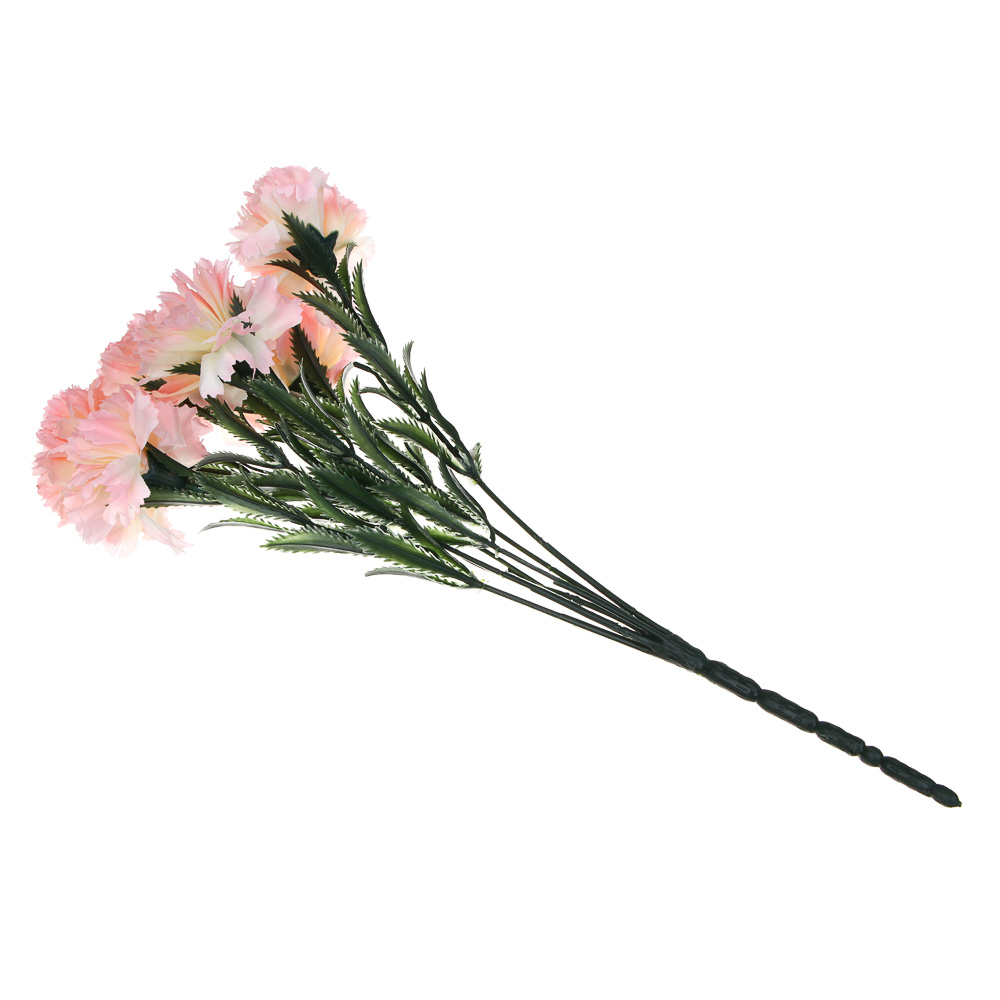 LADECOR Букет искусственных цветов гвоздики, 40 см, ткань, пластик, железная проволока, 6 цветов, арт.№ 535-205